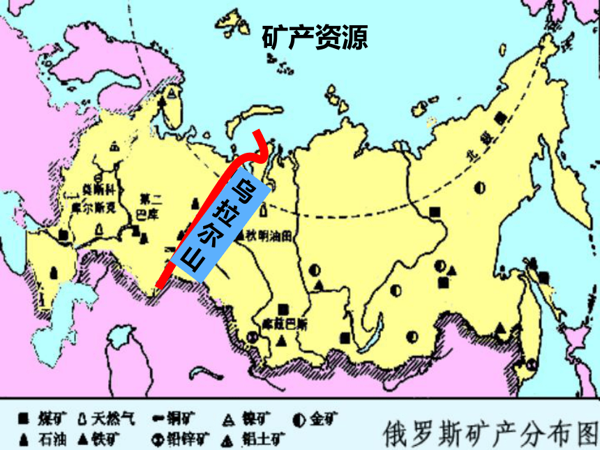 俄罗斯四大矿产区地图图片