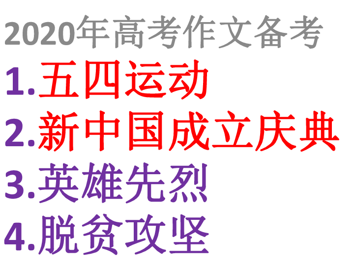 2020年高考作文备考话题系列（主题解读、立意关键词列举、审题指导、范文示例）课件61张