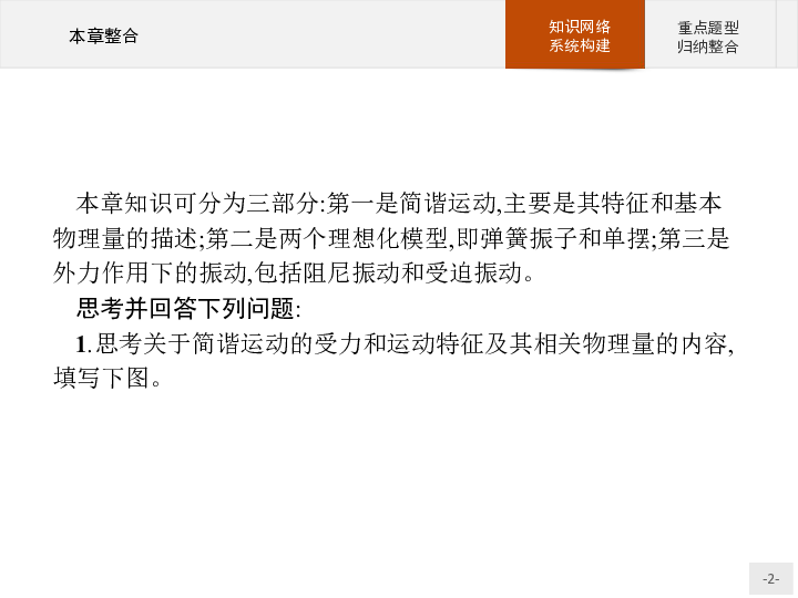 （四川）2020--2021物理人教版选修3-4课件：第十一章　机械振动（20张附答案）