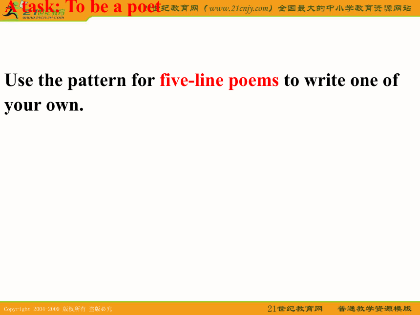 冀教版 英语课件：九年级下unit1 you can write poetry lesson7