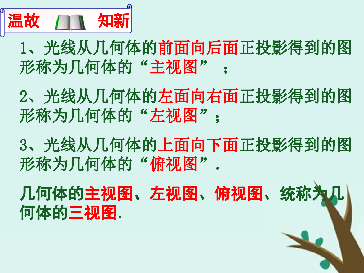 2018年高中数学北师大版必修2课件：第一章立体几何初步1-3-1简单组合体的三视图课件（24张）