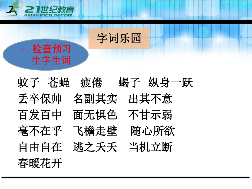 10飞檐走壁的虎将 课件