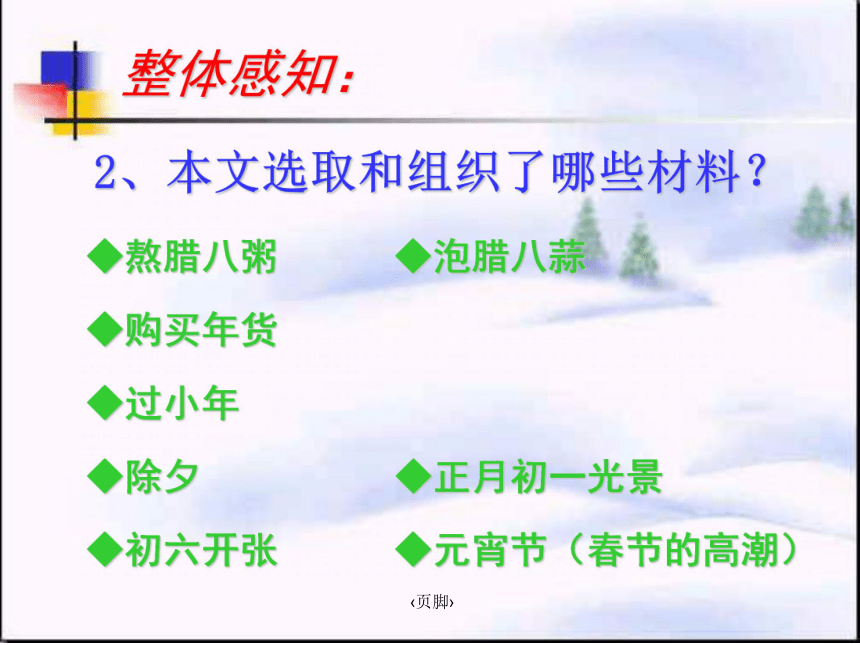 语文六年级下人教版《北京的春节》课件1