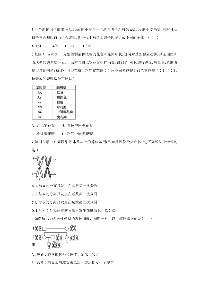 安徽省滁州市定远县民族中学2017-2018学年高一下学期6月份月考生物试题（含解析）