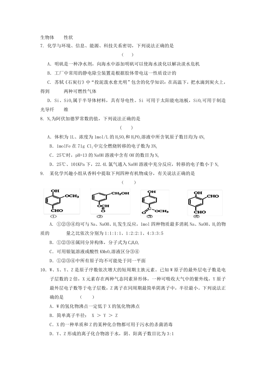 安徽省舒城中学2017届高三仿真（二）理科综合试题 Word版含答案