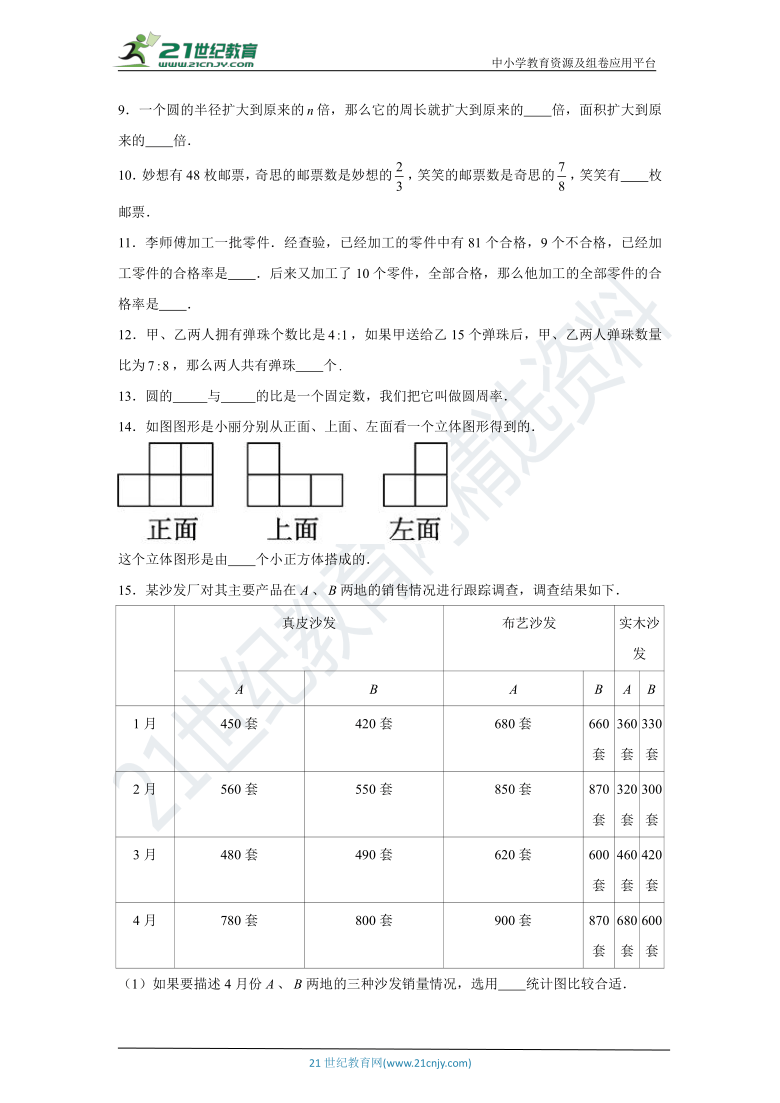 【全优考卷】北师大版小学数学六年级上册期末考试重难点测评卷（含答案）