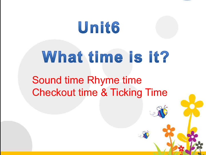 Unit 6 What time is it? 课件(共23张PPT)