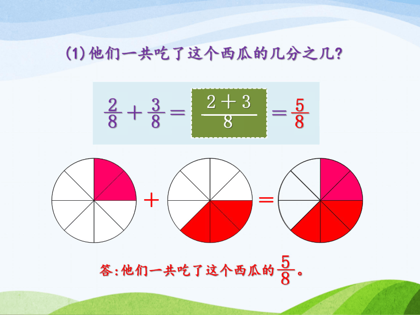 数学三年级下北师大版6吃西瓜课件 (共23张)