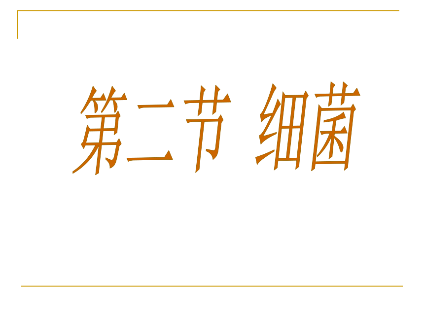 2017秋人教版八年级生物上册同步教学课件第五单元第4章第二节 细菌 （共32张PPT）