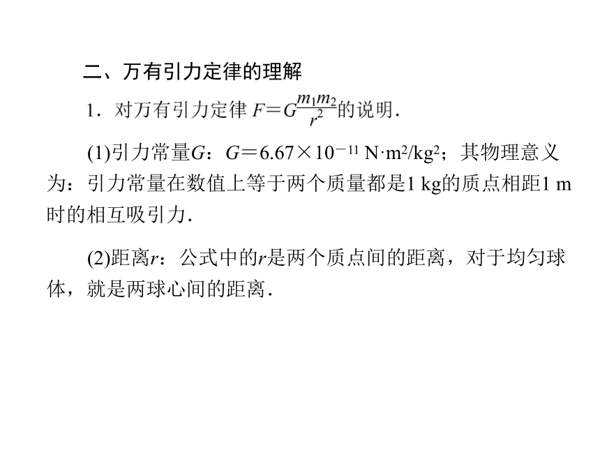 【寒假备课精选】2013-2014下学期高中物理同步配套辅导与检测（粤教版，必修2）：第三章 第一节 万有引力定律（37张ppt）