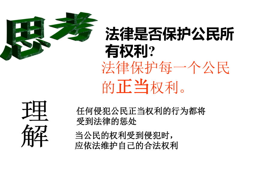 第一节 生活中的法律保护 课件