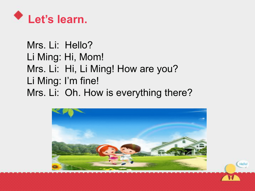 Lesson 5  Li Ming Calls China 课件