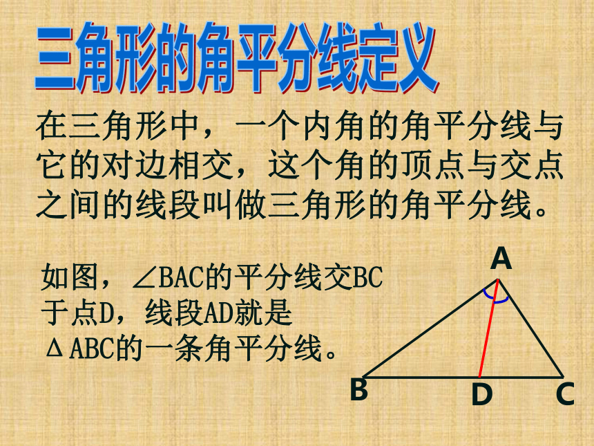 1.2 三角形的角平分线和中线[下学期]