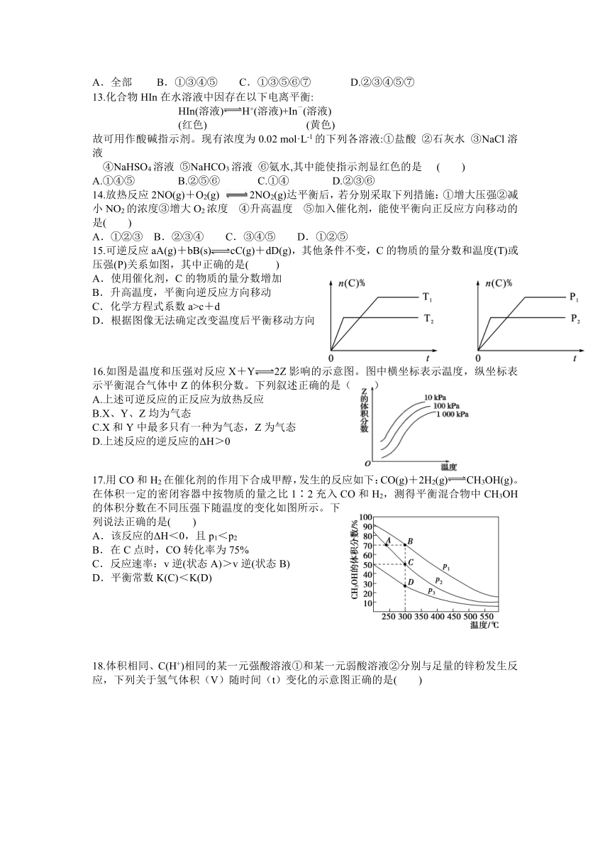 有色一中2021-2022学年高二上学期期中模拟考试化学试卷word版含答案