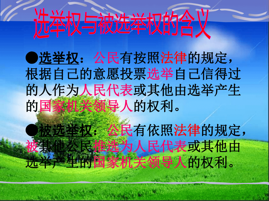 广泛的民主权利 课件