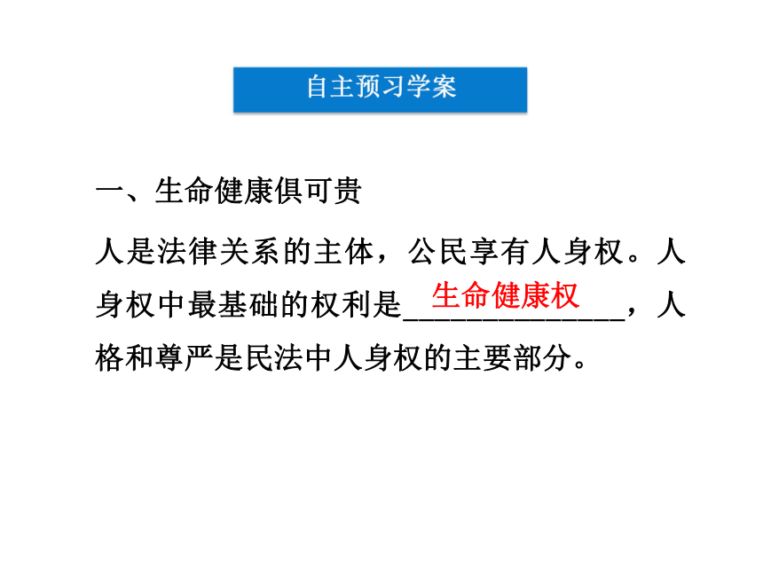 2017-2018学年人教版选修五  专题二第二框  积极维护人身权 课件（共39张）