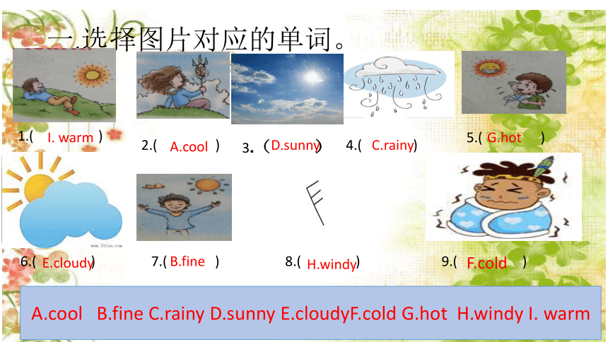Lesson 1 It’s windy and cool 课件