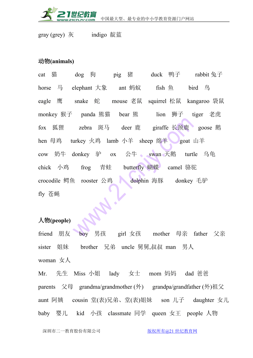 小升初英语总复习