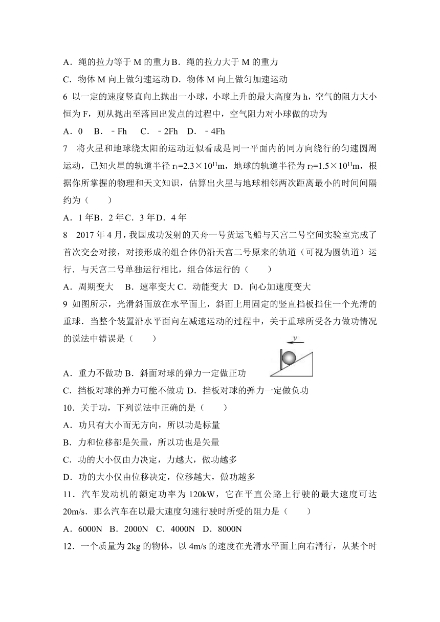 江西省樟树中学2017-2018学年高一下学期第一次月考物理试题