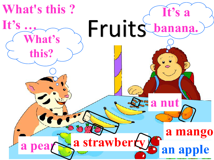 Unit 7 Fruits Lesson 1 It's a banana课件（共11张PPT）