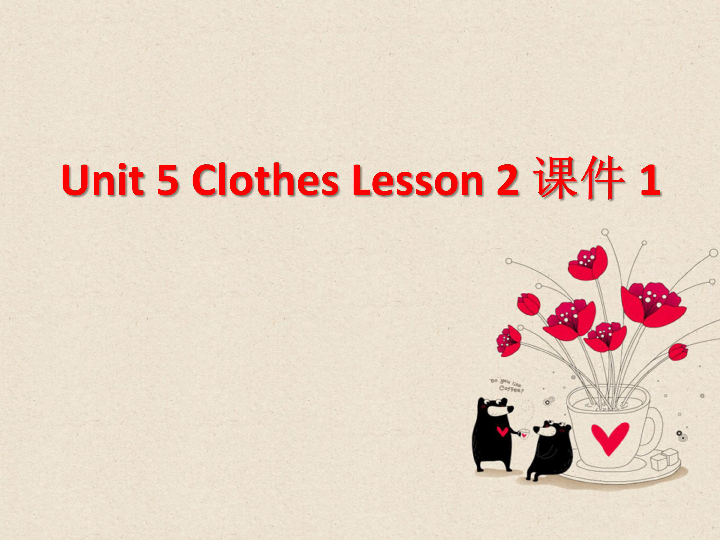 Unit 5 Clothes Lesson 2 课件(共16张PPT)