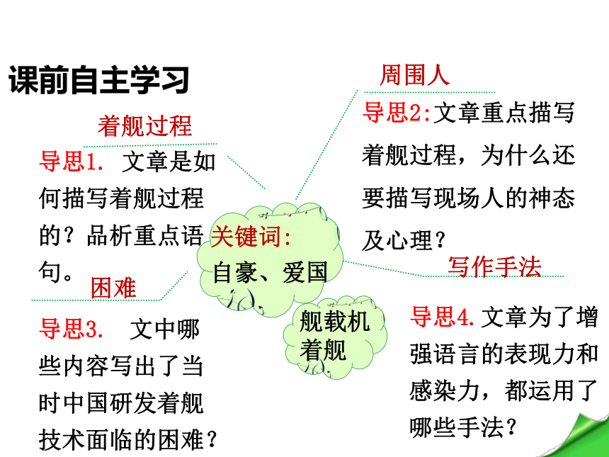 第四课 一着惊海天— 目击我国航母舰载战斗机首架次成功着舰(共40张PPT)