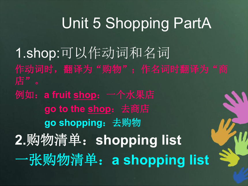 Unit 5 Shopping PC 课件