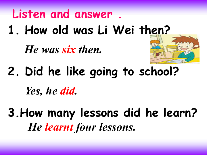 Unit 2 Mr. Li was a teacher 课件(共25张PPT)