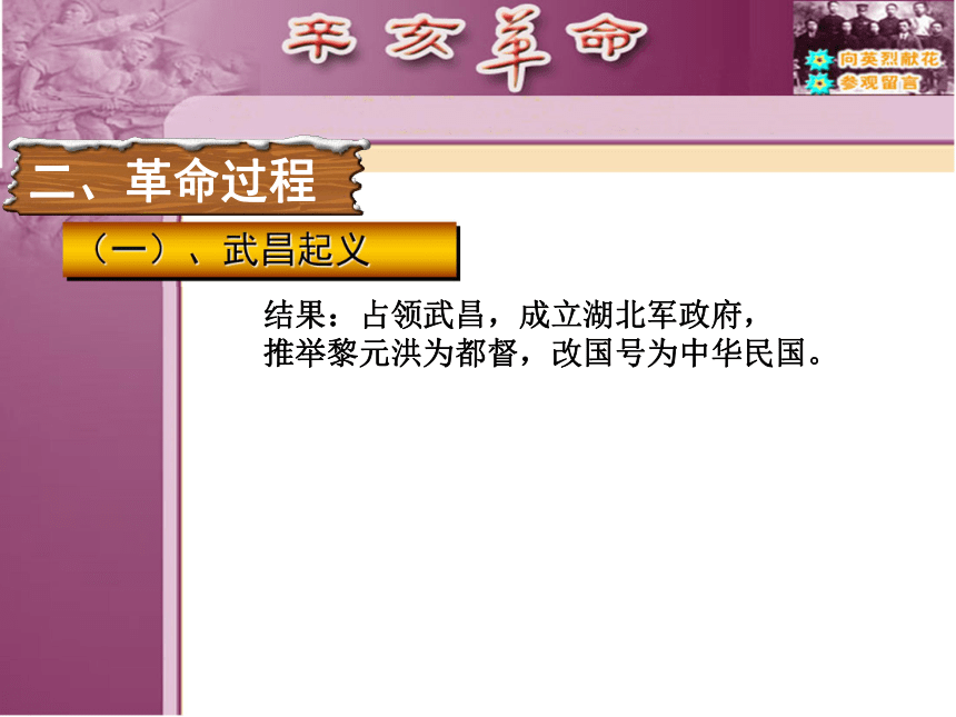 历史课件：人民版必修一专题三第二课 辛亥革命（共35张PPT）