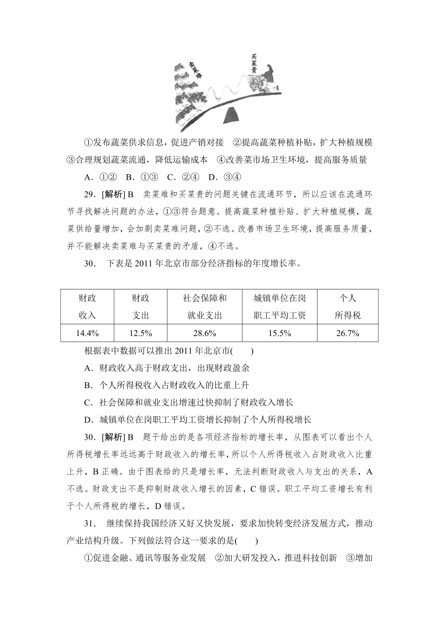 2013年高考真题解析——北京卷（文综政治）纯word版