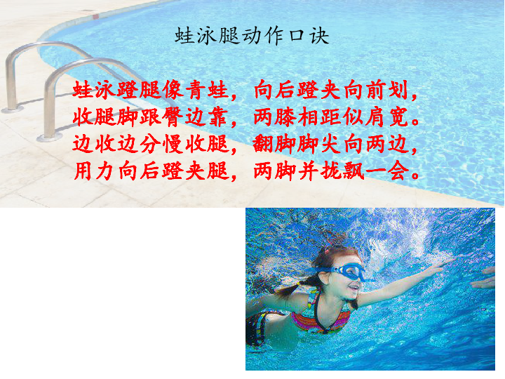 五年级体育蛙泳腿部动作 课件（全国通用）(共13张PPT)