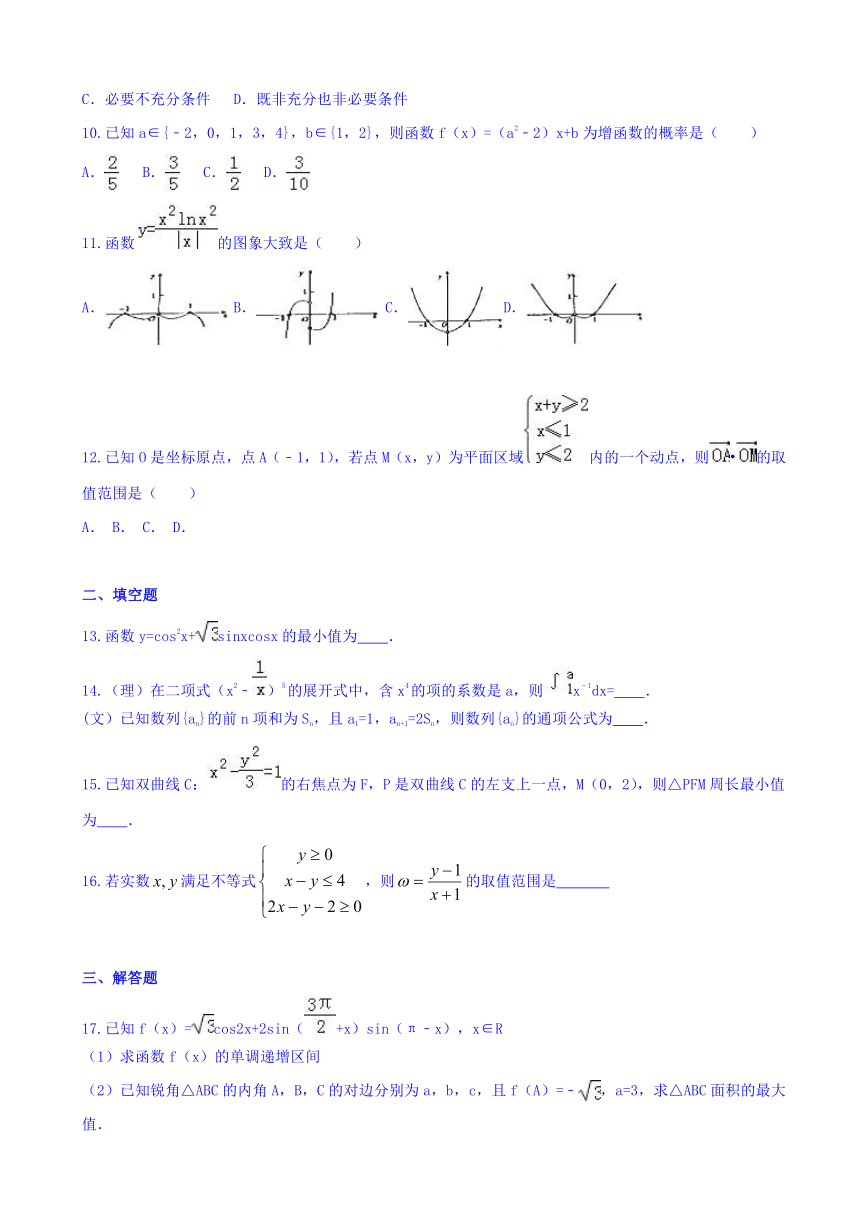 云南省曲靖市沾益区第一中学2016-2017学年高二下学期第三次月考数学试题 Word版含答案