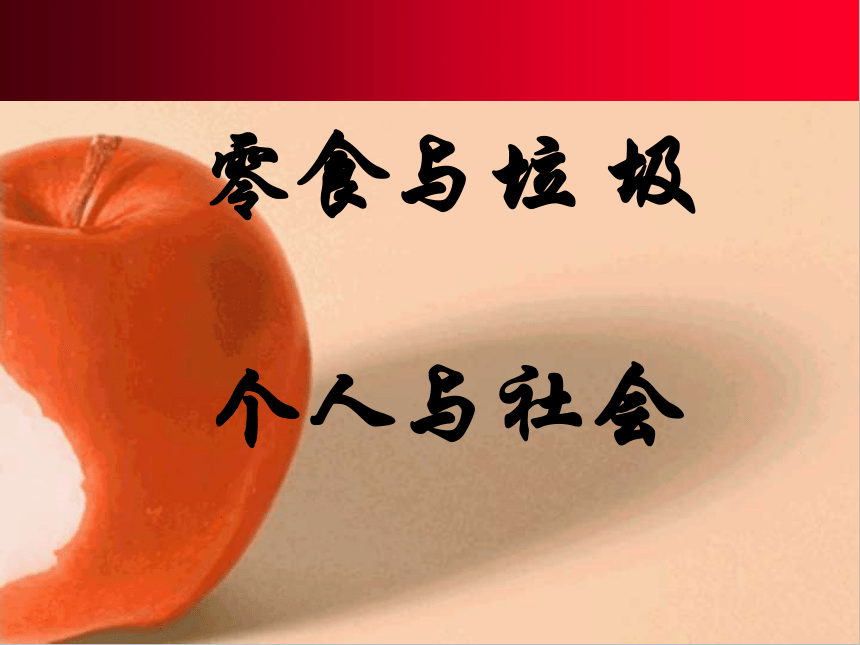 零食与垃圾 个人与社会课件