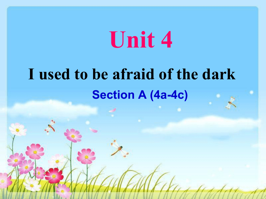 Unit 4 I used to be afraid of the dark.  Section A (4a-4c)课件（24张）