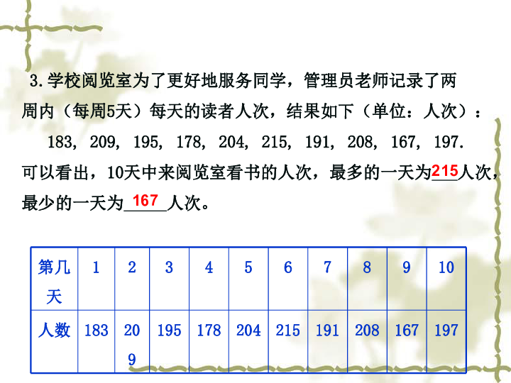 青岛版七年级上册数学课件4.3  数据的整理（11张PPT）