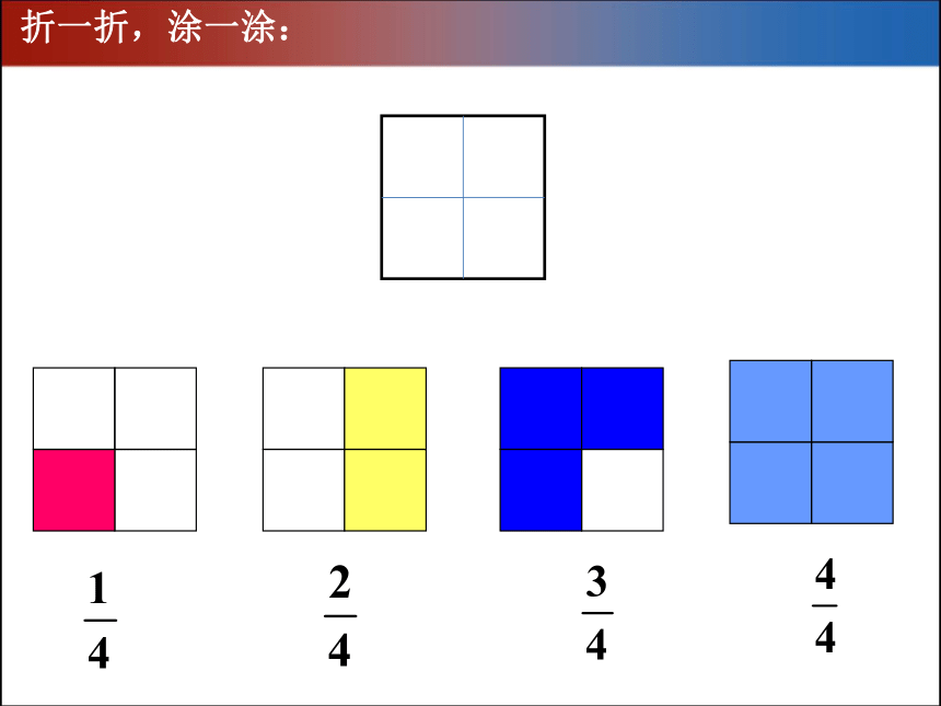 小学数学浙教版三年级下册4.22认识几分之几（一） 课件 (1)