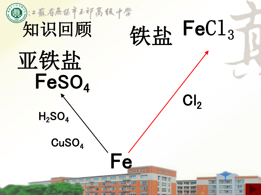 高中化学苏教版必修1课件专题三：第2单元第铁盐、亚铁盐性质和应用 （共33张ppt)