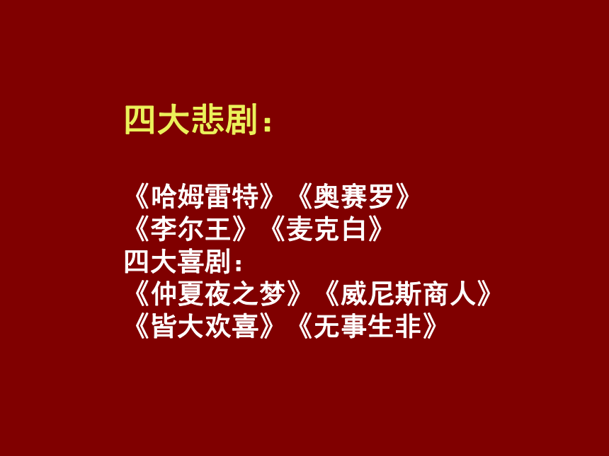 高一语文人教版必修四第一单元《哈姆莱特》课件2