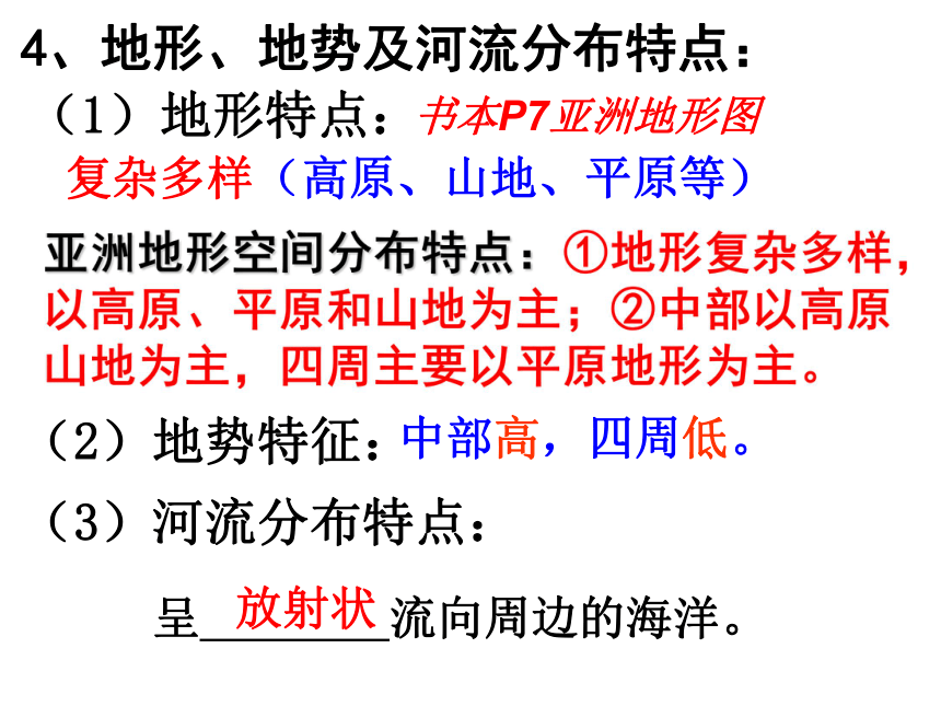 2015-2016学年七年级地理人教版下册期中复习课件（共36张PPT）