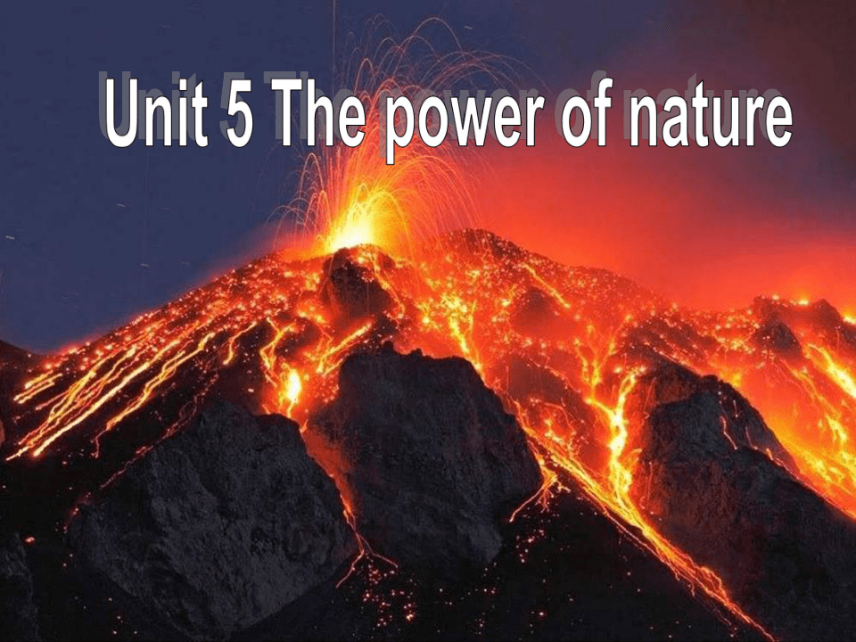 人教版高二英语选修六Unit 5 The power of nature Language points课件（47张ppt)