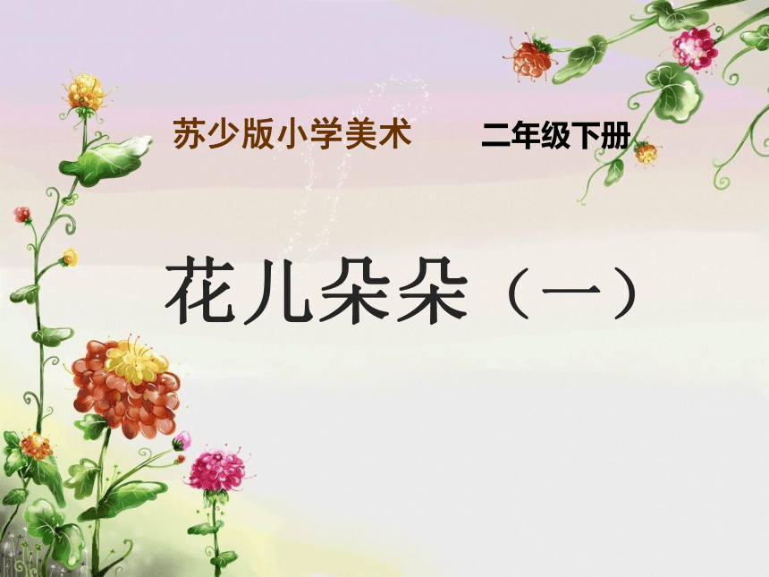 二年级美术下册课件-第6课　花儿朵朵（一） 苏少版(共25张PPT)