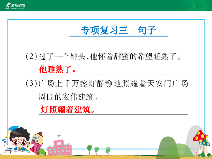 人教版语文六年级下册毕业备考专项复习二：句子 课件