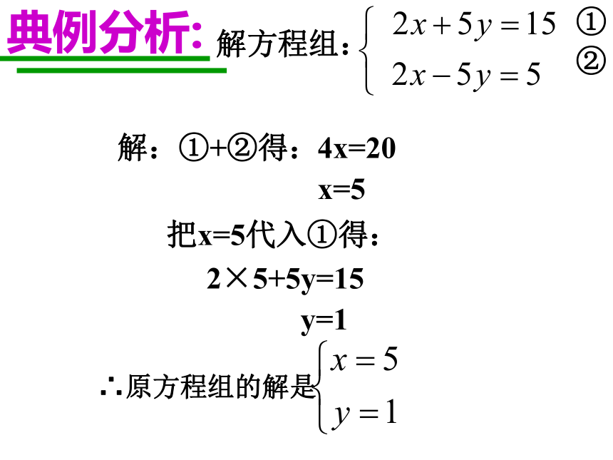 加减法解二元一次方程组课件(共23张PPT)