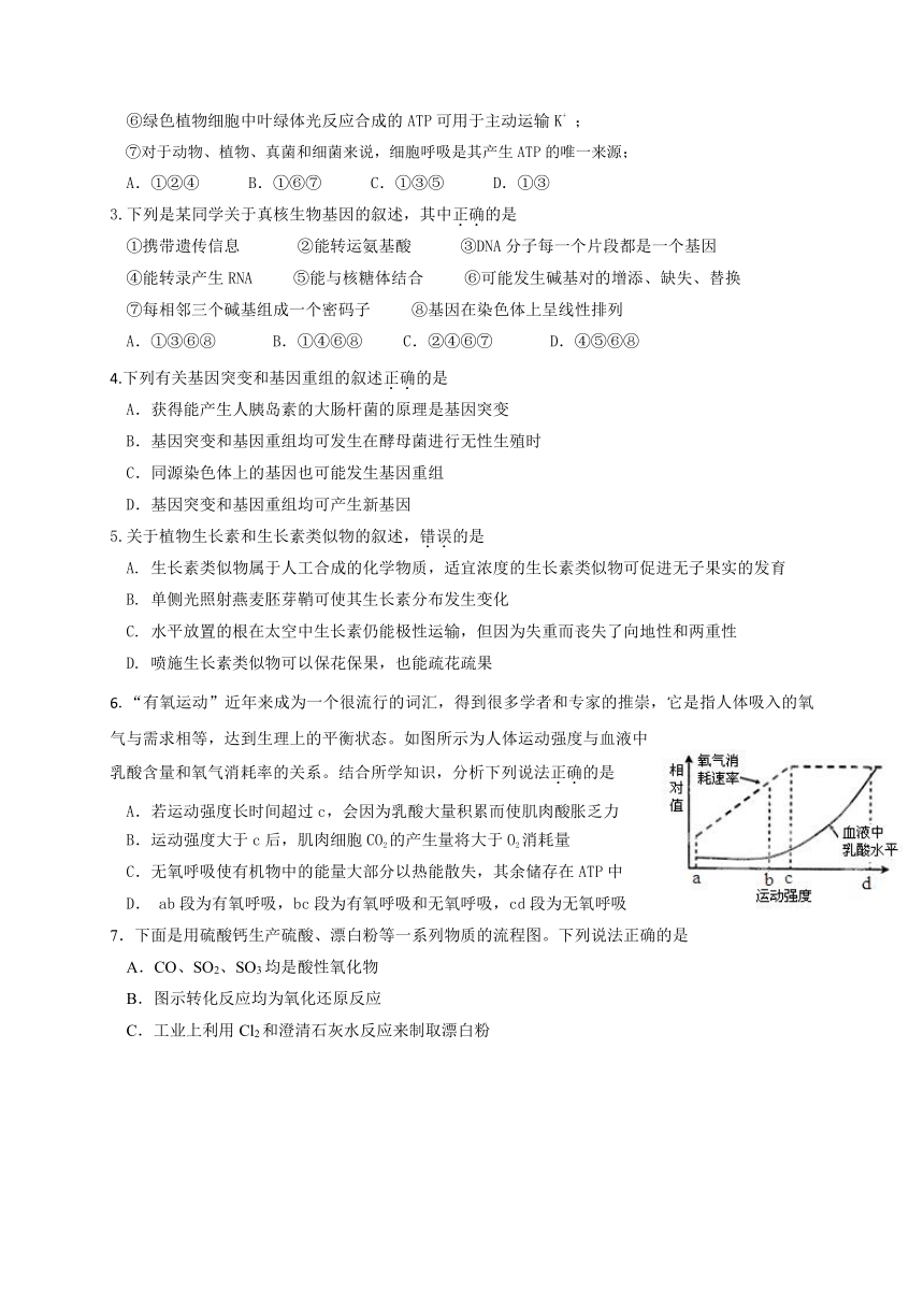 云南省昭通市2017届高三上学期期末统一检测理科综合试题（含答案）