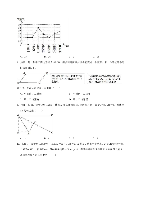 2017-2018学年山东省济宁市邹城市八年级下期末数学试卷（含答案解析）