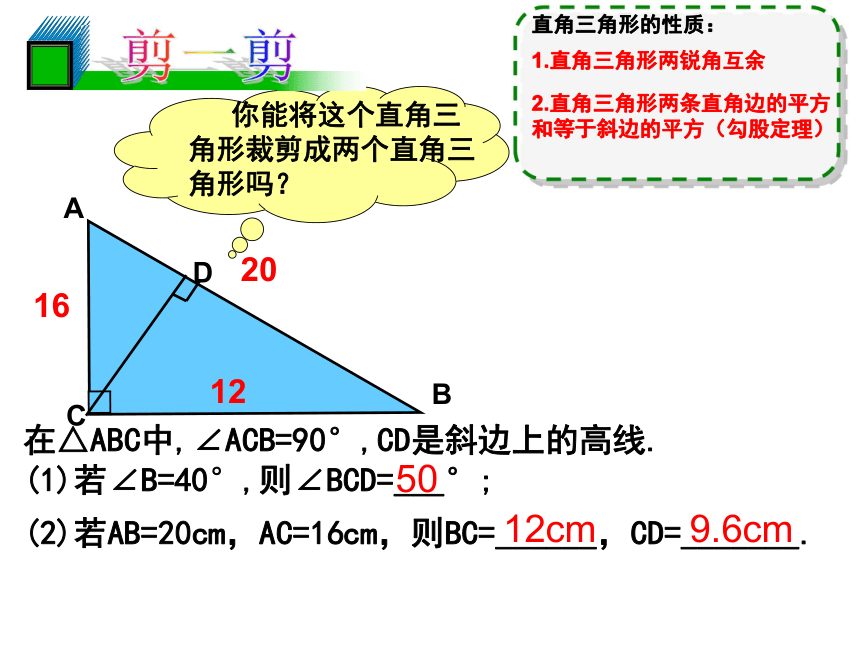 浙教版八年級上冊2528直角三角形複習課件共11張ppt