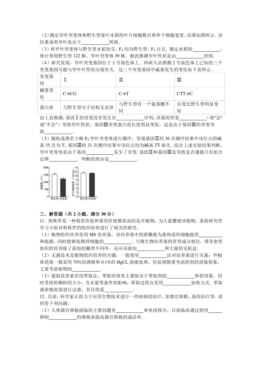 河南省焦作市2015-2016学年高二（下）期末生物试卷（解析版）