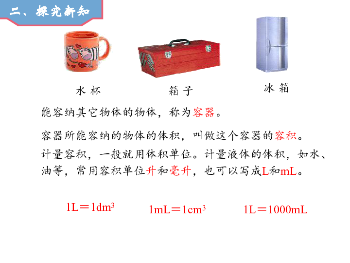 人教版 五年级下册3.3 容积和容积单位 (22张PPT)