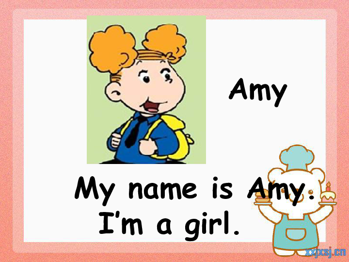 人教版小学英语人物Amy图片