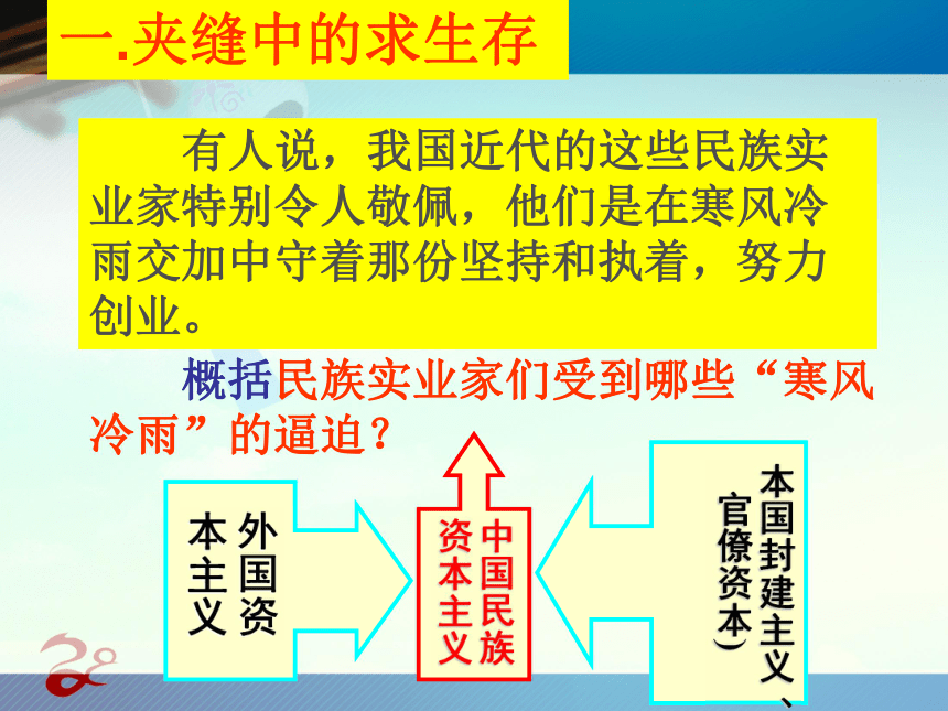 人民版必修2专题二第三课近代中国资本主义的历史命运（共34张PPT）